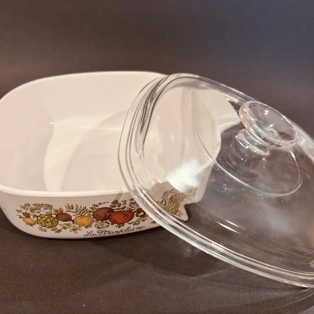 Vintage Corning Ware Spice of Life La Marjolaine A-2-B 2 Qt w/Pyrex Lid